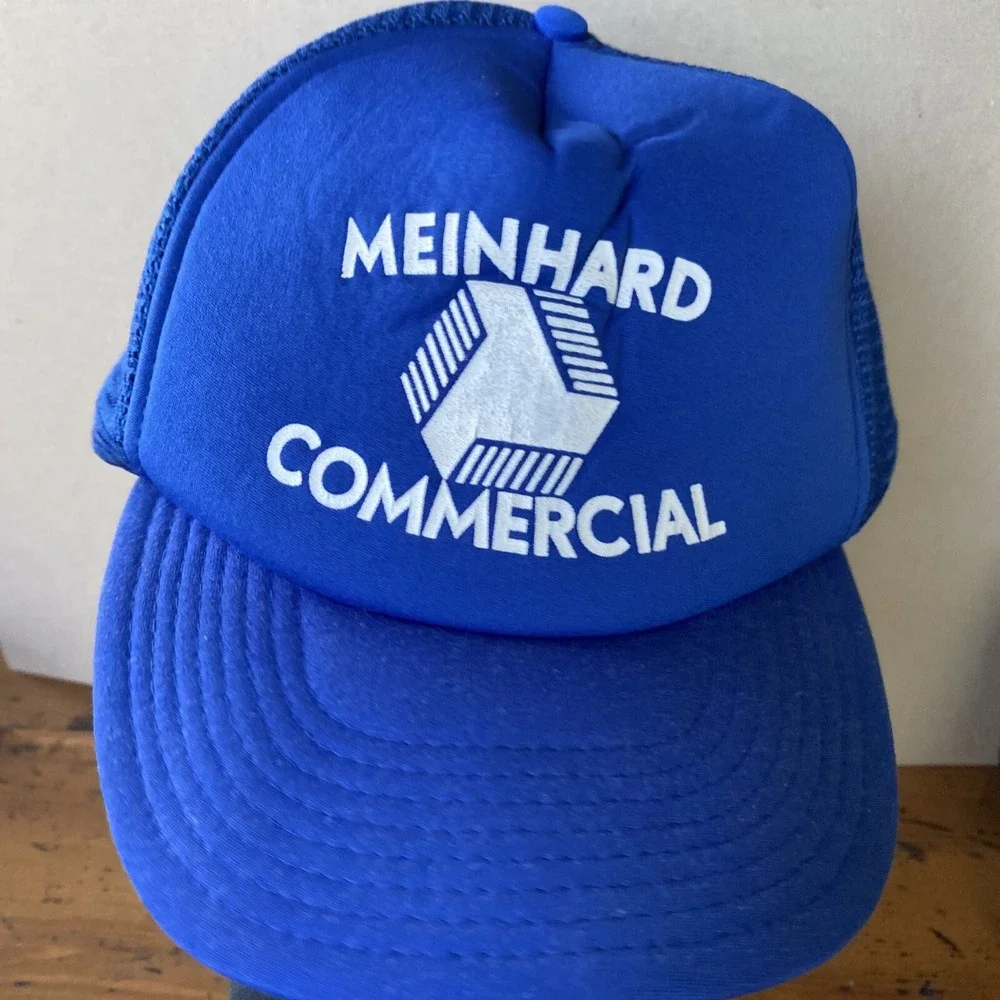 Vintage‎ Meinhard Commercial Snapback Truckers Mesh Logo Hat Adult One Size